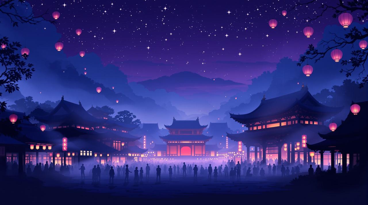 海棠漫画 - 花灯如昼的国潮盛景